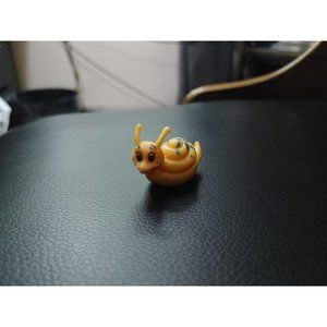 1.5" Yellow Snail Minifigure - Manufacture Details Unknown, Used